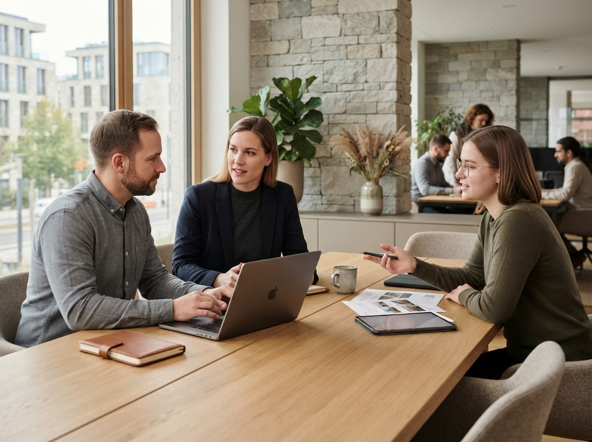 Atlantas SA Team bei der Analyse von Markt- und Risikodaten